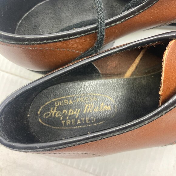 Vtg 1960s new deadstock oxford wingtip child baby shoes sz 11 - Picture 5 of 7